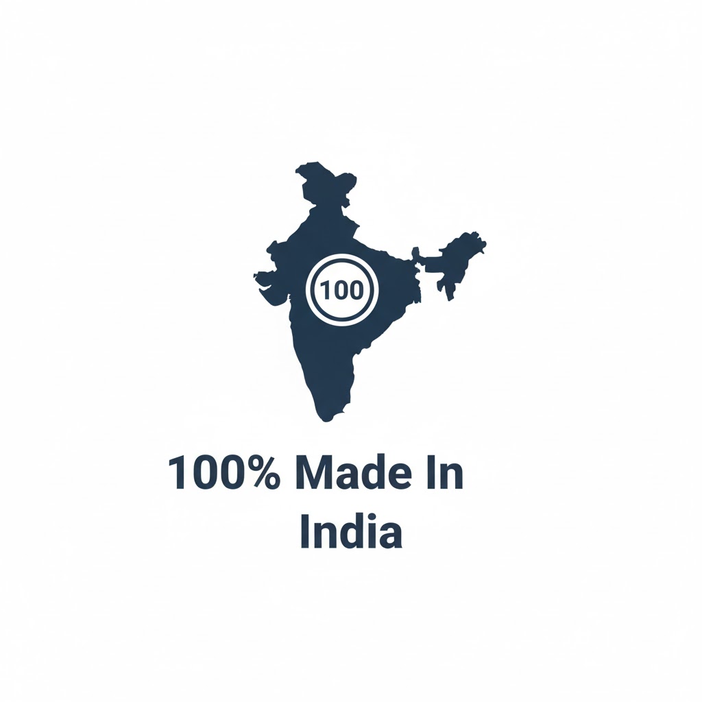100% Made in India badge